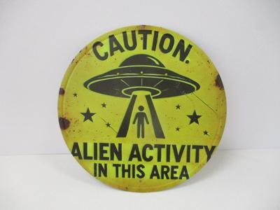 Retro Metal Tin Sign Approx 7 3/4"
