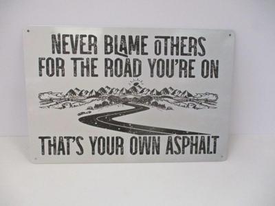 Retro Metal Tin Sign Approx 11 3/4" x 7 3/4"