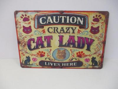 Retro Metal Tin Sign Approx 11 3/4" x 7 3/4"