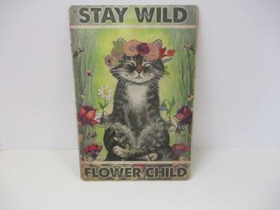 Retro Metal Tin Sign Approx 11 3/4" x 7 3/4"