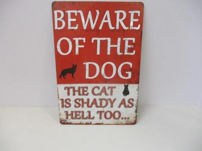 Retro Metal Tin Sign Approx 11 3/4" x 7 3/4"