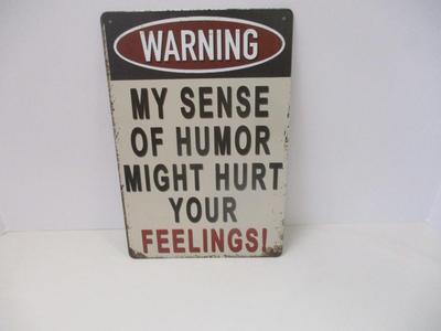 Retro Metal Tin Sign Approx 11 3/4" x 7 3/4"