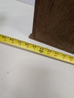 Hanging Wall Wooden Display Cabinet With Key & Wood Shelves With Plexiglass Doors