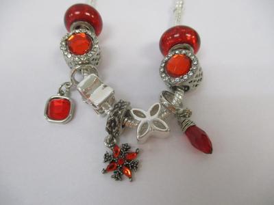 Hand Made Ruby Red Necklace
