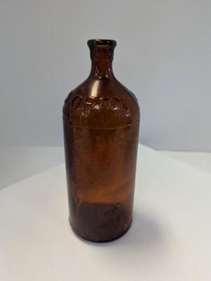 Antique 1933-1937 Clorox Amber Embossed Bottle