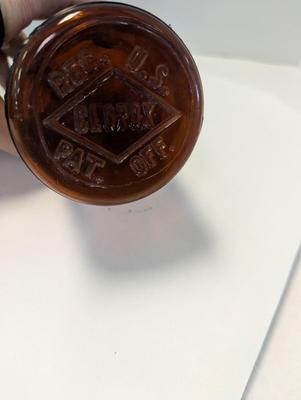 Antique 1933-1937 Clorox Amber Embossed Bottle