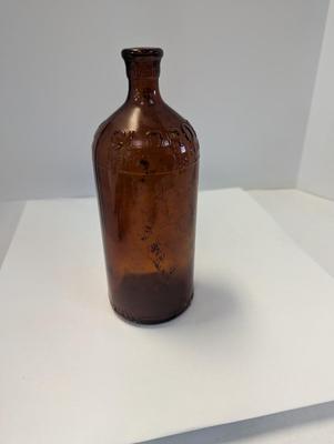Antique 1933-1937 Clorox Amber Embossed Bottle