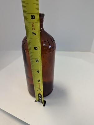 Antique 1933-1937 Clorox Amber Embossed Bottle