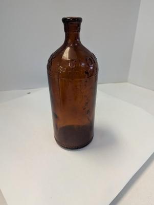 Antique 1933-1937 Clorox Amber Embossed Bottle