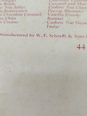 1940's Candy Box Schrafft's Chocolates