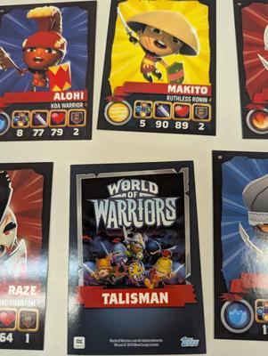 World Of Warriors Topps Trading Cards