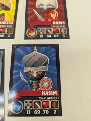 World Of Warriors Topps Trading Cards