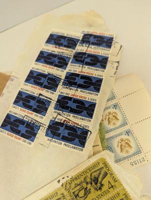Vintage American Stamp Collection Some Are Post Marked #6