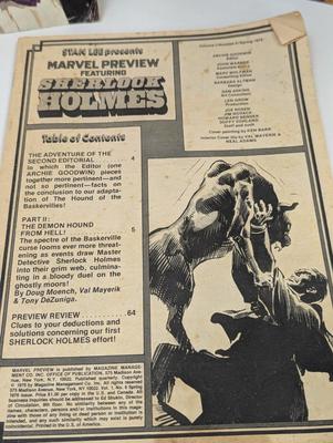 Vintage Comic Books - Monsters Sherlock Holmes