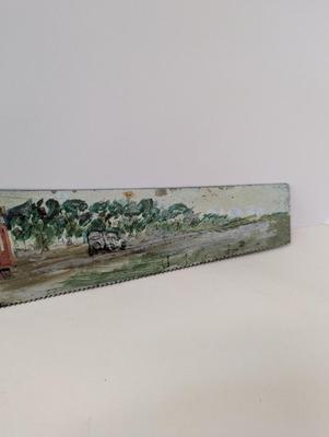 Signed Hand Painted Saw