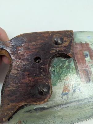 Signed Hand Painted Saw