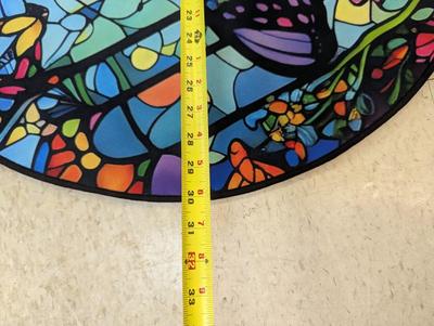 Butterfly Pattern Round Area Rug