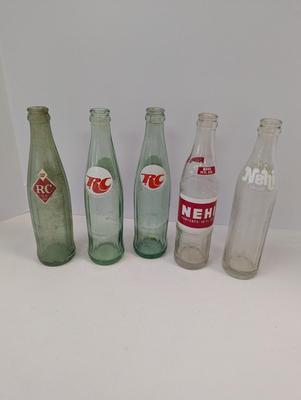 Vintage RC & Nehi Soda Bottles