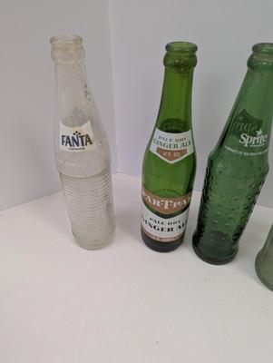 Vintage Fanta Mountain Dew Sprite Soda Bottles