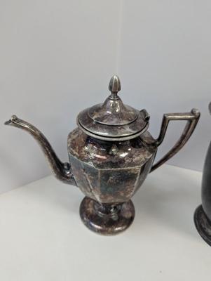 Antique Silver-plated Tea/Coffee Pots & Warmer
