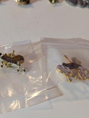 Assortment Of Costume Jewelry Lapel Pins Necklaces #33