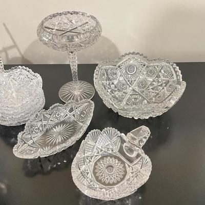 833 Lot of Antique Cut Glass/Crystal