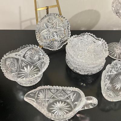 833 Lot of Antique Cut Glass/Crystal