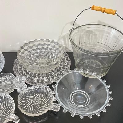 836 Lot of Vintage Pressed Glass
