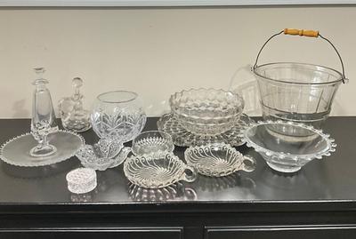 836 Lot of Vintage Pressed Glass