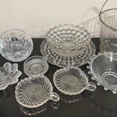 836 Lot of Vintage Pressed Glass