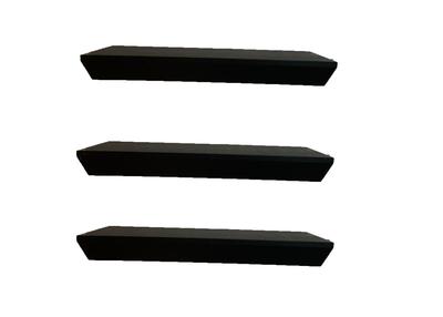 ???? 839 Set of Three Pottery barn Black Floaty Wall Shelves