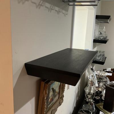 ???? 839 Set of Three Pottery barn Black Floaty Wall Shelves