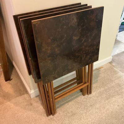 842 Set of Four Scheibe Tray Tables (no stand)