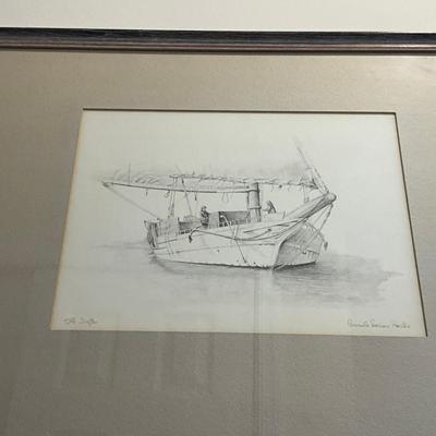 846 Old Drifter Signed Print By Consuela Hanks