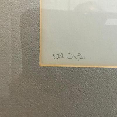 846 Old Drifter Signed Print By Consuela Hanks