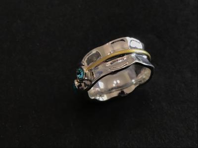 Silver Stone Fashion Ring