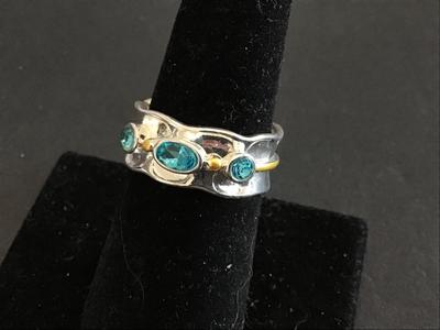 Silver Stone Fashion Ring