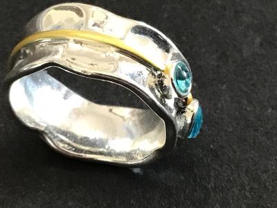 Silver Stone Fashion Ring
