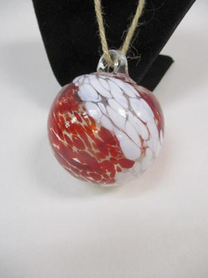 Hand Blown Multi Color Glass Ornament Approx 2 1/2" #1