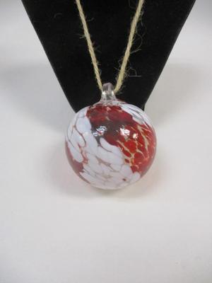 Hand Blown Multi Color Glass Ornament Approx 2 1/2" #1