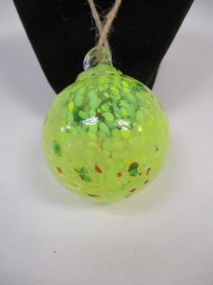 Hand Blown Multi Color Glass Ornament Approx 2 1/2" #5