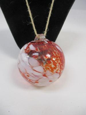 Hand Blown Multi Color Glass Ornament Approx 2 1/2" #6