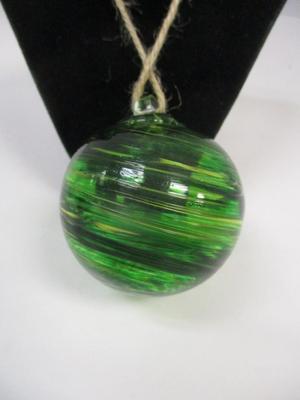 Hand Blown Multi Color Glass Ornament Approx 2 1/2" #9