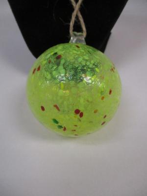 Hand Blown Multi Color Glass Ornament Approx 2 1/2" #11