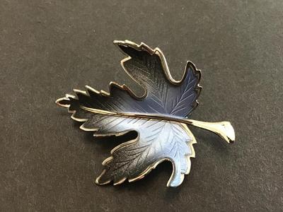 Blue Maple Leaf Pin