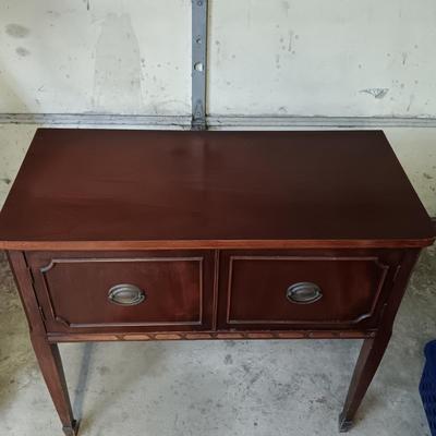 LOT 110: Bernhardt Furniture Co. Sideboard with Vintage Mirror