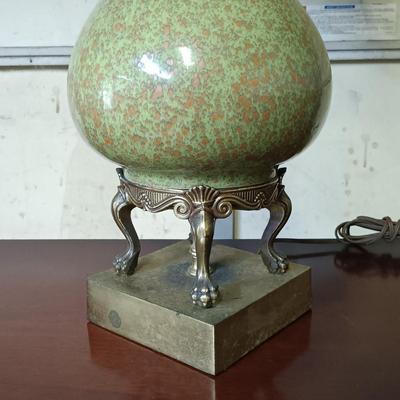 LOT 112: Vintage Westwood Ind. Hollywood Regency Style Porcelain and Metal Lamp