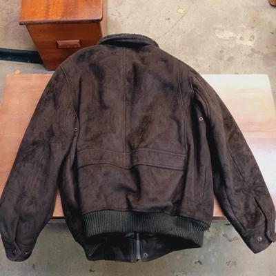 LOT 119: Dockers Suede and Faux Fur Jacket, Tehama Soft Shell Jacket, Boathouse Sports Jacket & USWA Jacket