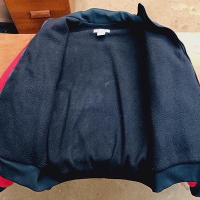 LOT 119: Dockers Suede and Faux Fur Jacket, Tehama Soft Shell Jacket, Boathouse Sports Jacket & USWA Jacket