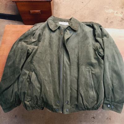 LOT 119: Dockers Suede and Faux Fur Jacket, Tehama Soft Shell Jacket, Boathouse Sports Jacket & USWA Jacket